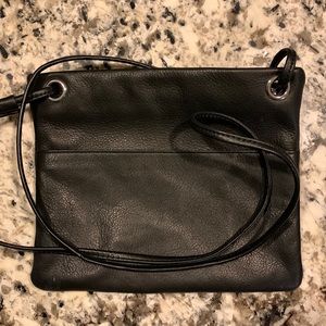 Genuine leather Margot crossbody.